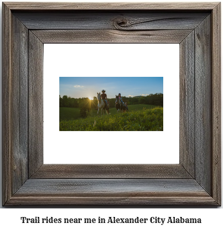 trail rides near me in Alexander City, Alabama